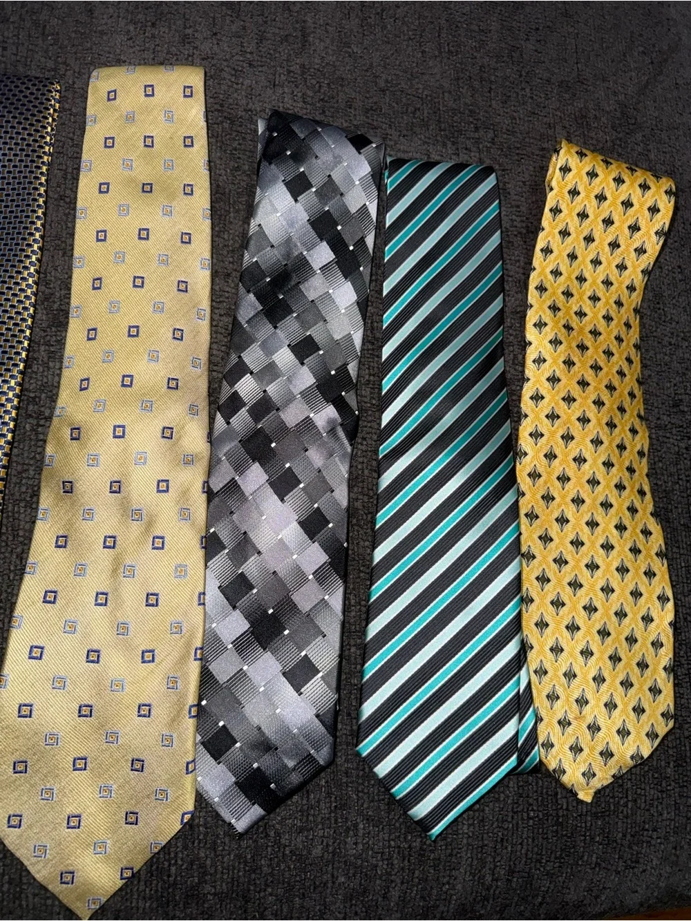 8 Men’s Neckties Bundle Puritan Nautica Van Heusen Jos A Bank Croft & Barrow